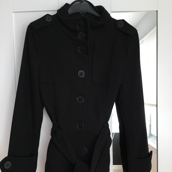 Zara fall coat in black - Picture 1 of 7